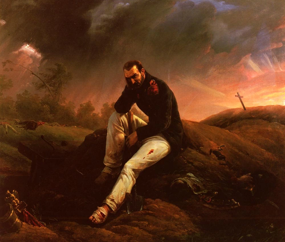  Émile Jean Horace Vernet-222-L'ultimo granatiere di Waterloo